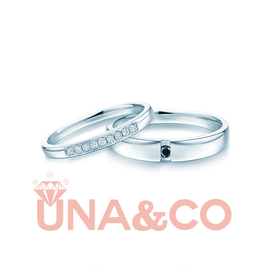 Couple Simple  Engagement CVD Diamond Ring