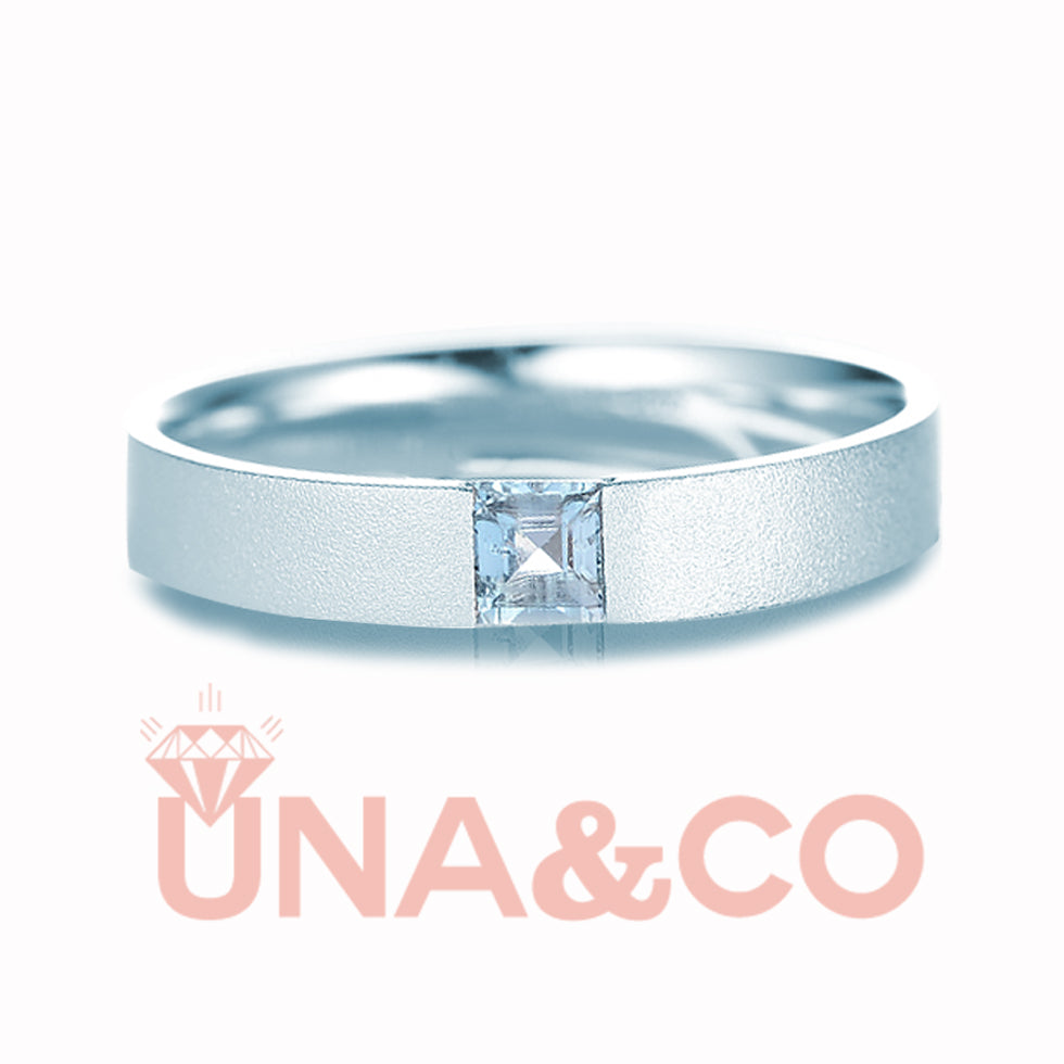 Unisex Blue Gem Mermaid Ring