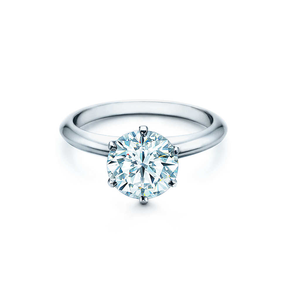 Six Prong Solitaire Moissanite Ring