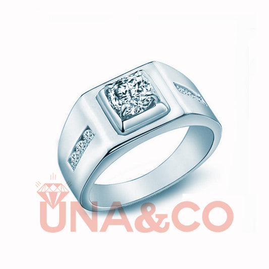 Luxury Noble Engagement CVD Diamond Ring for men