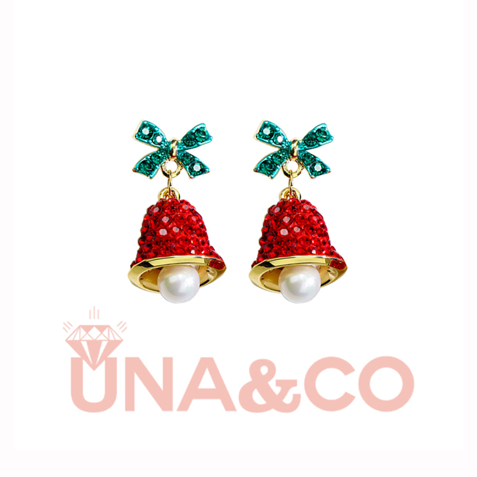 Christmas Elegant and Chic Red Bell Earrings
