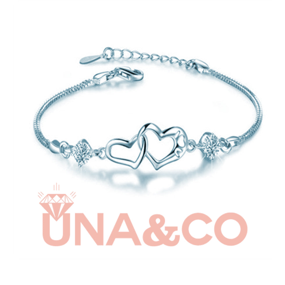 Connected Heart to Heart Bracelet
