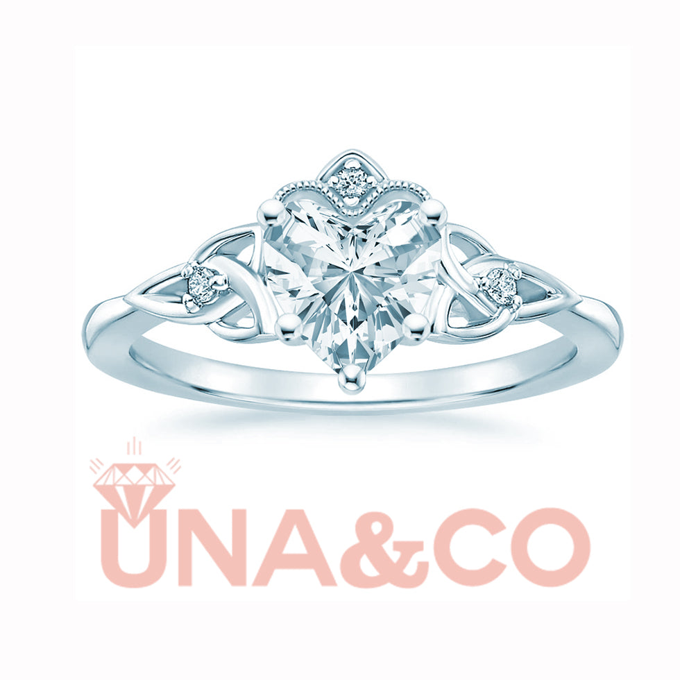 1.25CT Celtic Crown Engagement Ring
