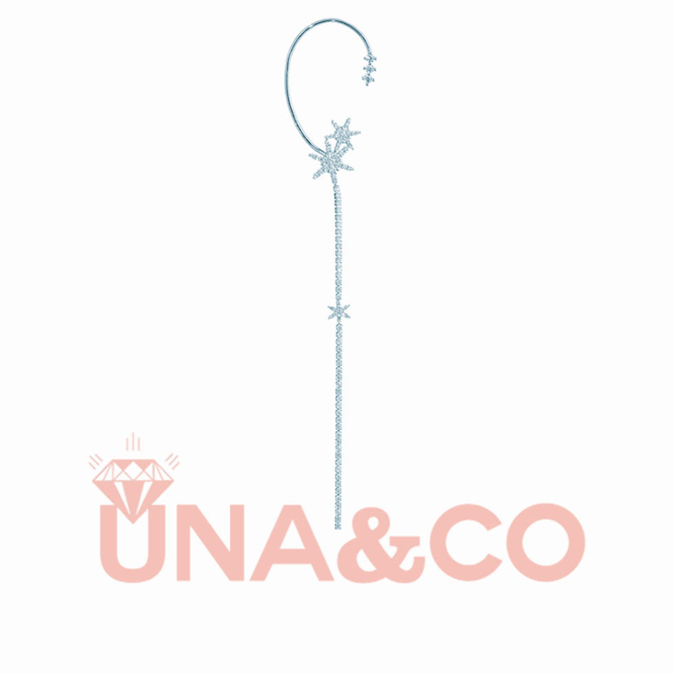 Long Snowflake Ear-hook Earrings