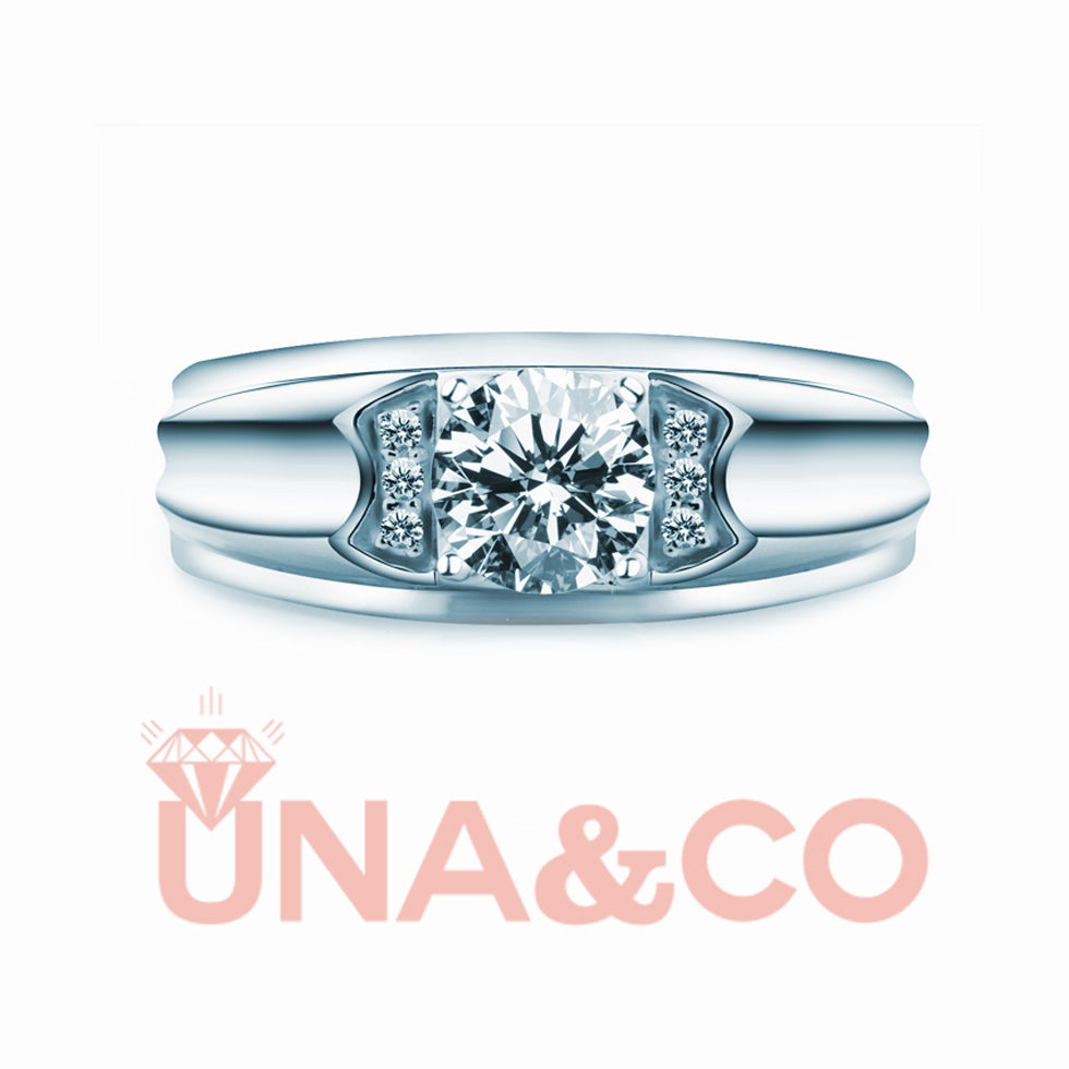 Light Luxury Men's Engagement Ring